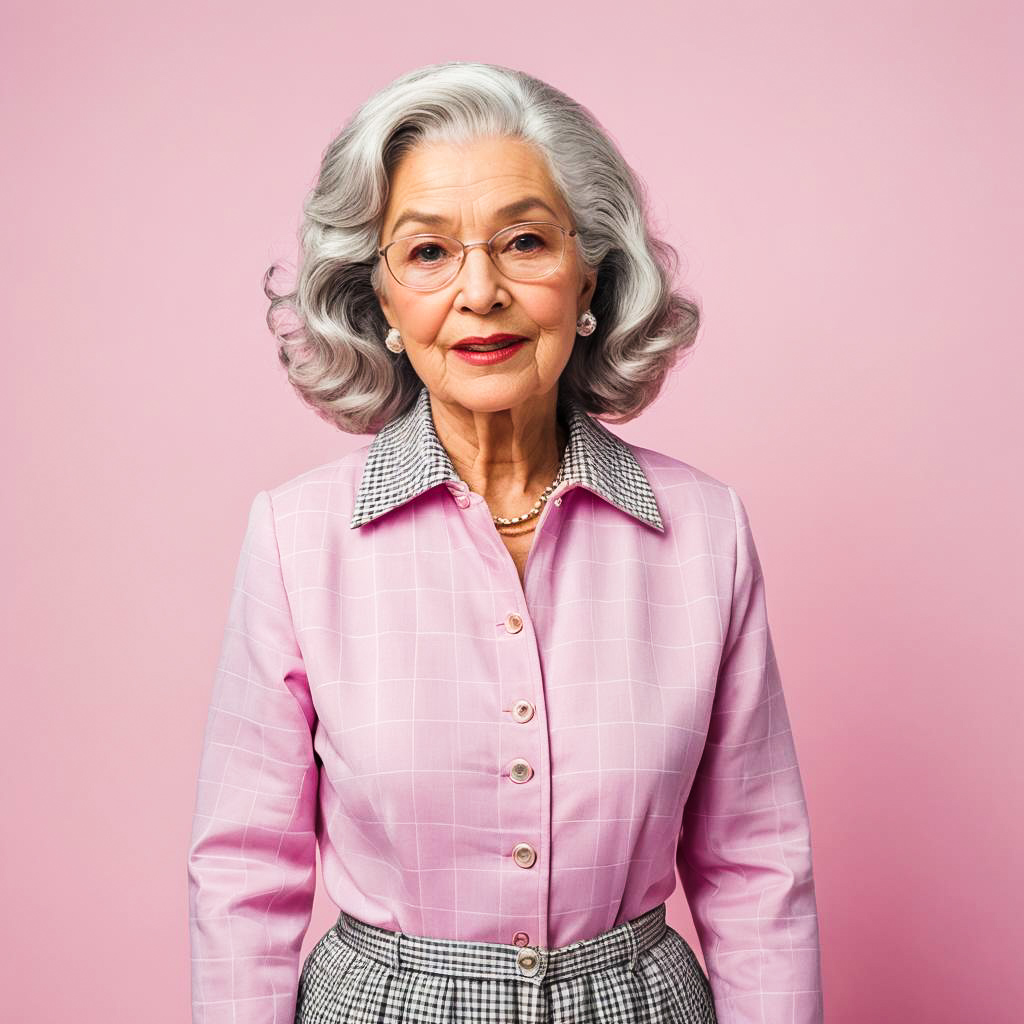 Stylish Photo-Shoot of Elderly Woman