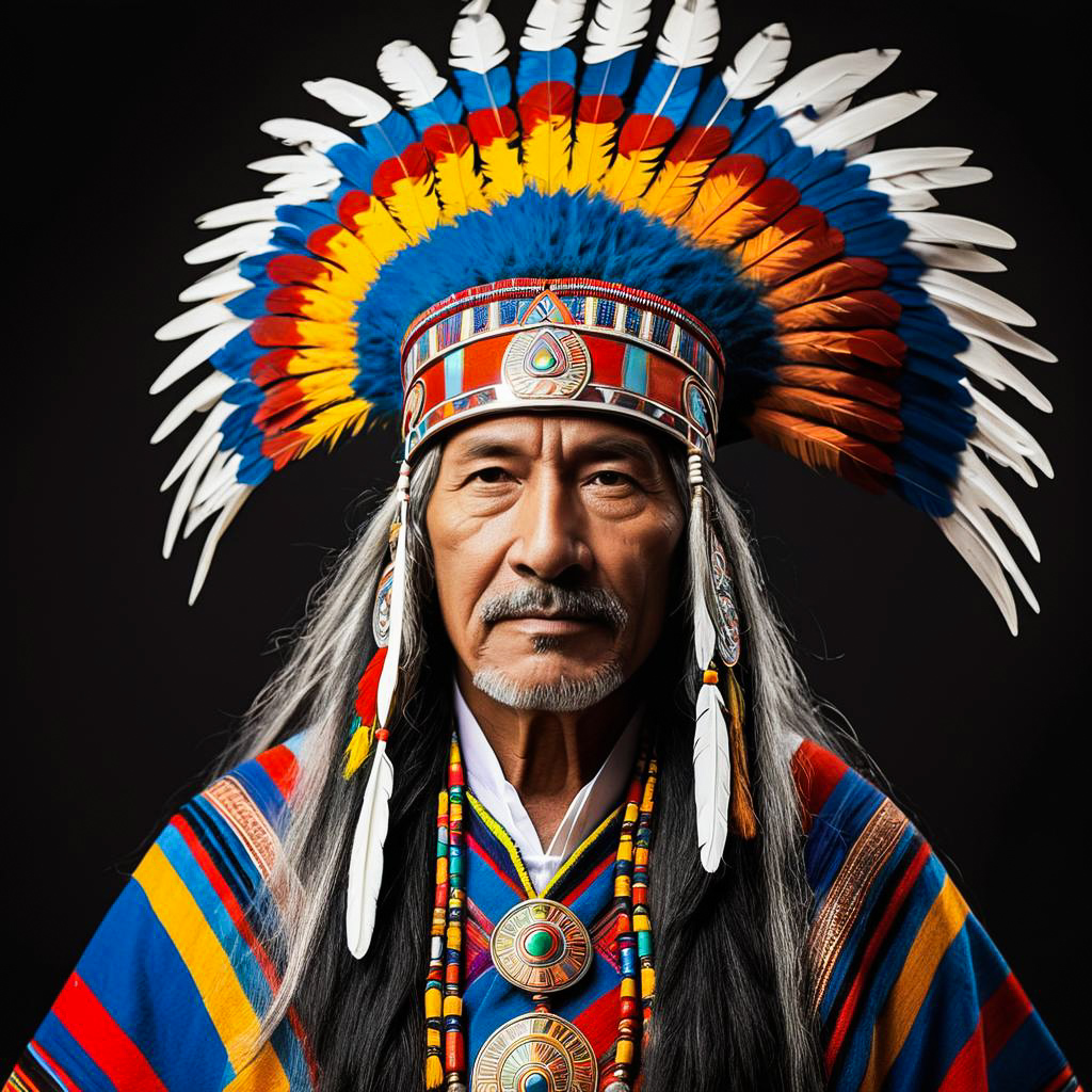 Wise Elder Shaman in Incan Attire