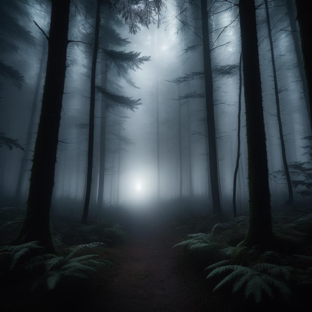 Hope in an Eerie Foggy Forest