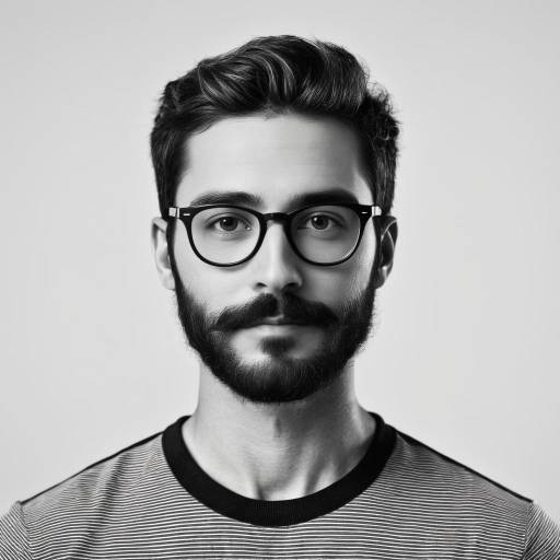 Mono Portrait of a Bearded Guy