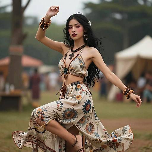 Stunning Boho Festival Girl Artwork