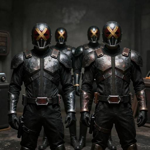 Armored Warriors in a Gritty Setting