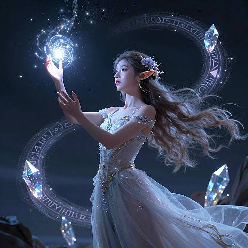 Elf Femboy Mage Casting Spells