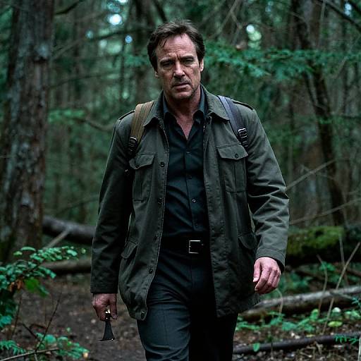 Film Noir Forest Ranger Walk