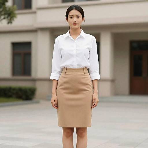 Professional Woman in Work Attire