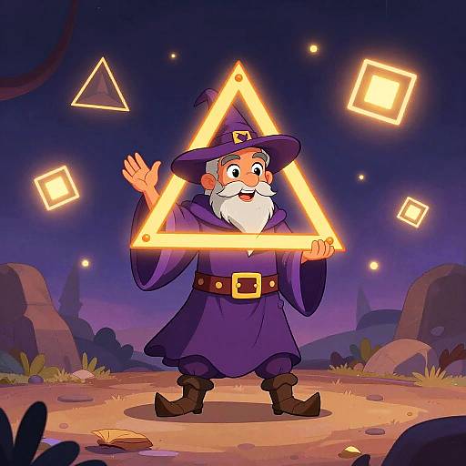Magical Wizard Triangle Teaching Pythagoras