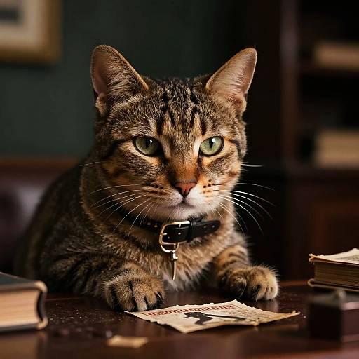 Film Noir Cat Detective Scene