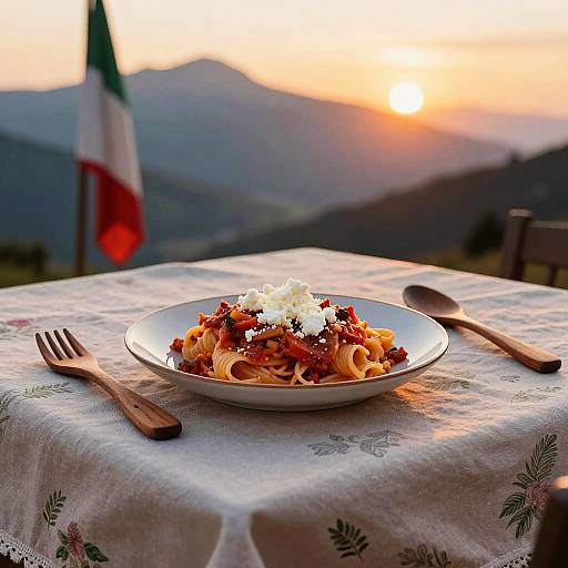 Italian Pasta Dinner with Mountain View