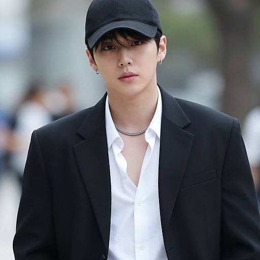 Realistic Korean Hip Hop Male Fashion