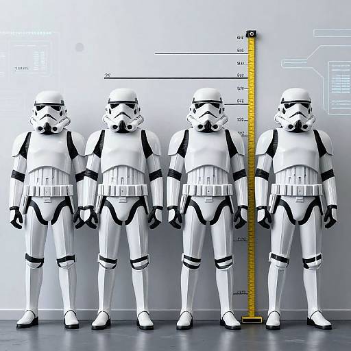 Stormtroopers Height Measurement Display