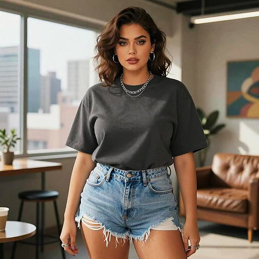 Curvy Woman in Urban Loft Style