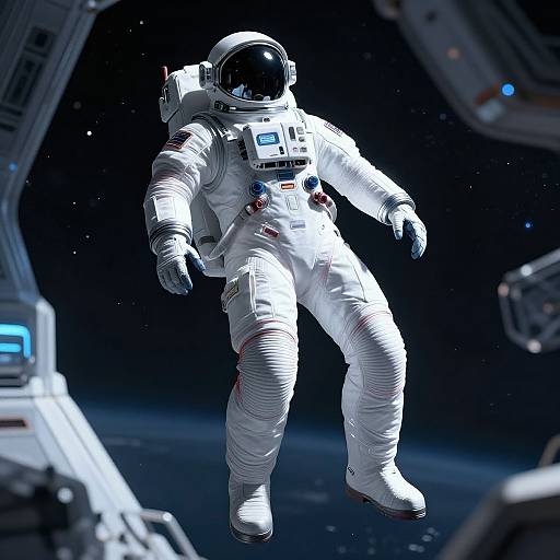 Sleek Space Suit Pants with Life Support