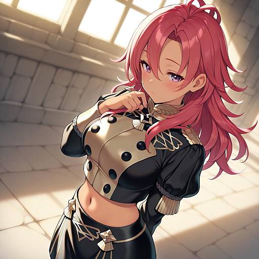 Illustration of Hapi (fire emblem), fire emblem in the style of Pokachu