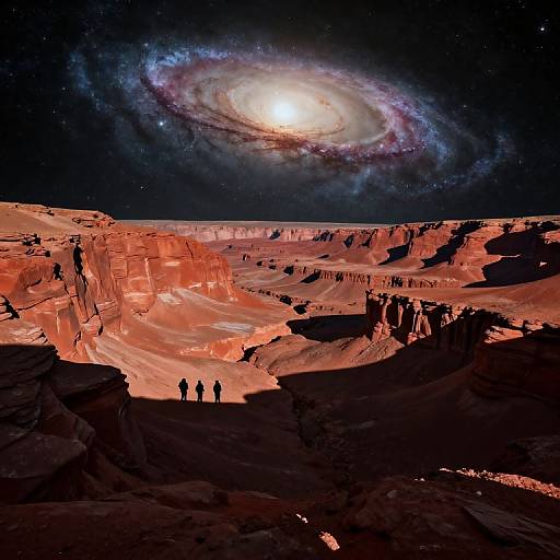 Mars Skyward Dramatic Panorama