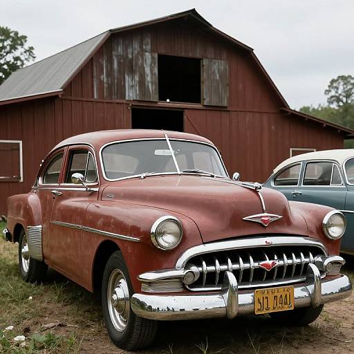 Exotic Vintage Cars in Old Dealership