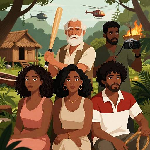 Jungle Adventure with Five Distinct Characters