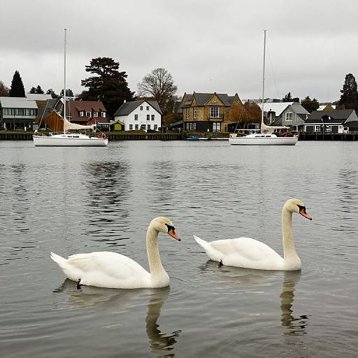 Serene Swans of Christchurch Harbour
