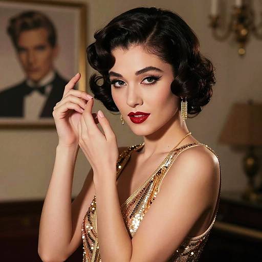 Ultra-Realistic 1920s Cabaret Portrait