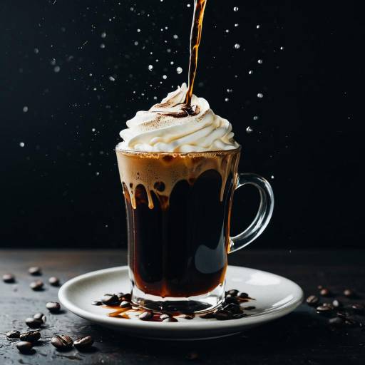 Cold Brew Coffee with Cream Splash