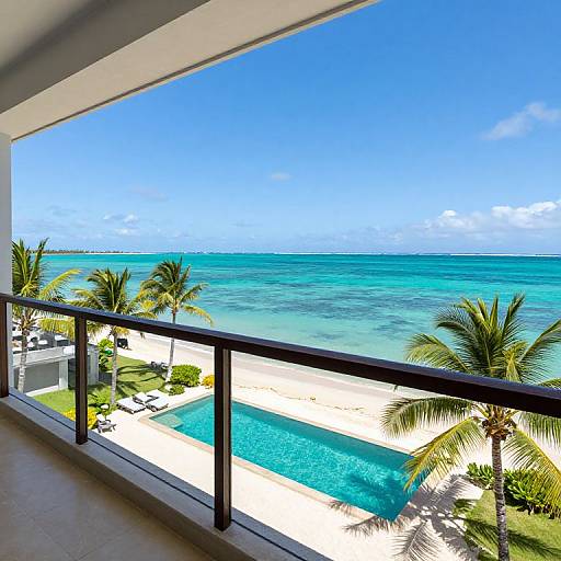 Panoramic Caribbean Villa Beach View