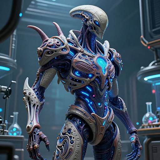 Futuristic Alien Biotech Creature