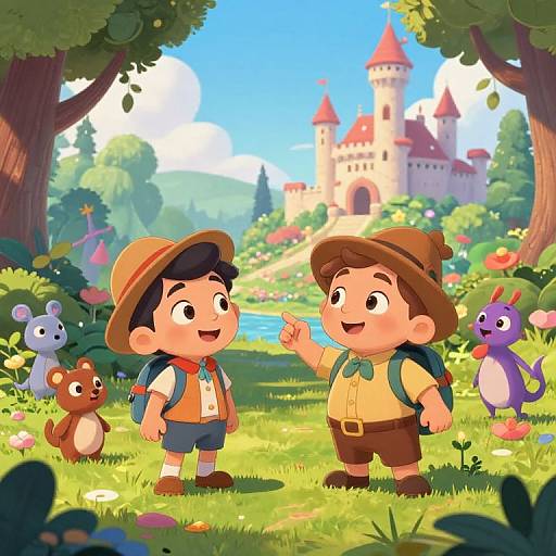 Whimsical Animated Heroes Named Gus