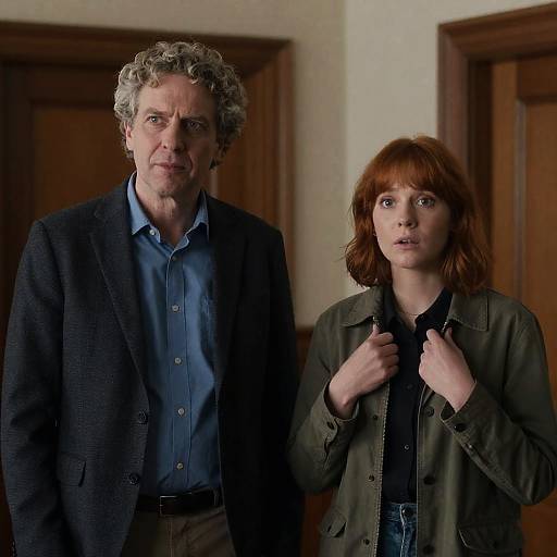 Indoor Portrait of a Man and Woman