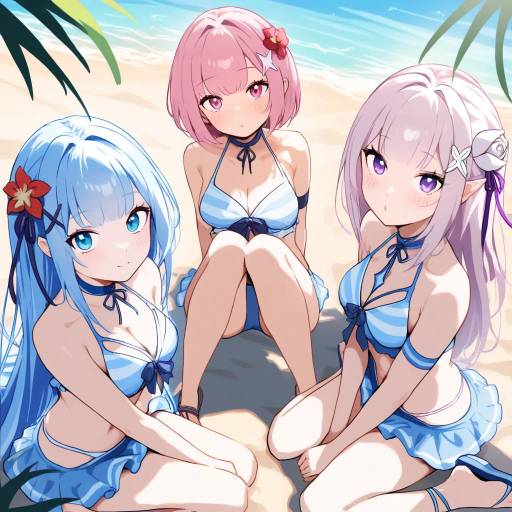 Beach Day with Emilia and Sisters