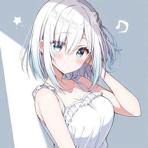 Illustration of Ars almal, nijisanji in the style of Tsukudani norio