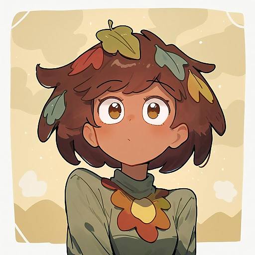 Illustration of Anne boonchuy, amphibia in the style of Shone