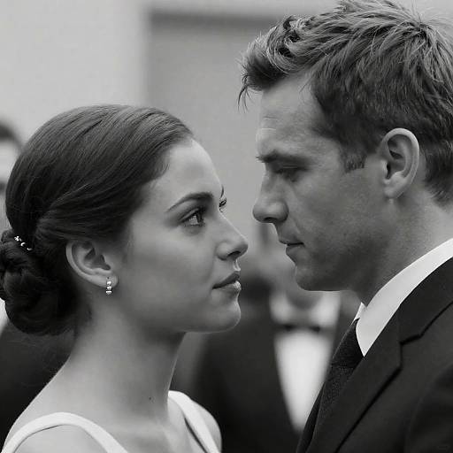 Intense Black-and-White Portraits of Couple