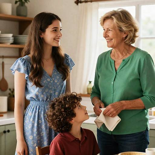 Multigenerational Family in Kitchen