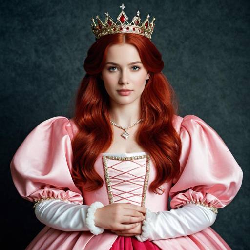 Regal Princess in Pink Dress Costume
