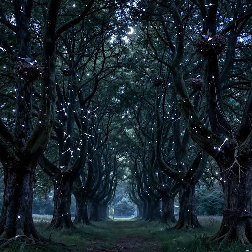Inverted Grove of Cosmic Trees
