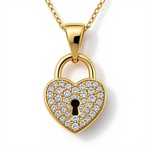 Pastel Heart-Shaped Diamond Pendant