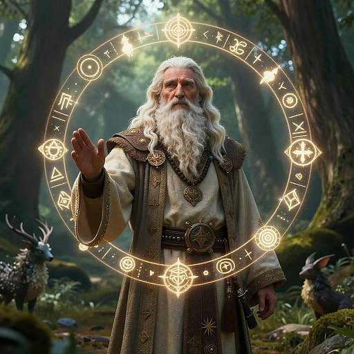 Tarasov as Wise Elder in Fantasy Forest