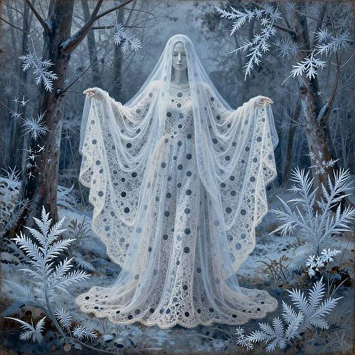 Crystalline Polkadot Haute Couture Scene