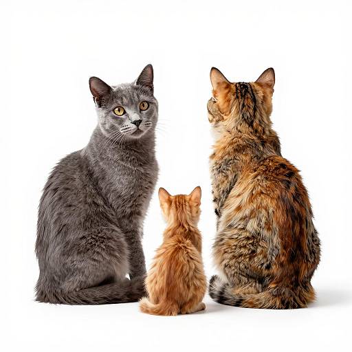 Curled Creatures on a White Canvas