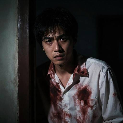 Mystery Man in Shadowy Doorway