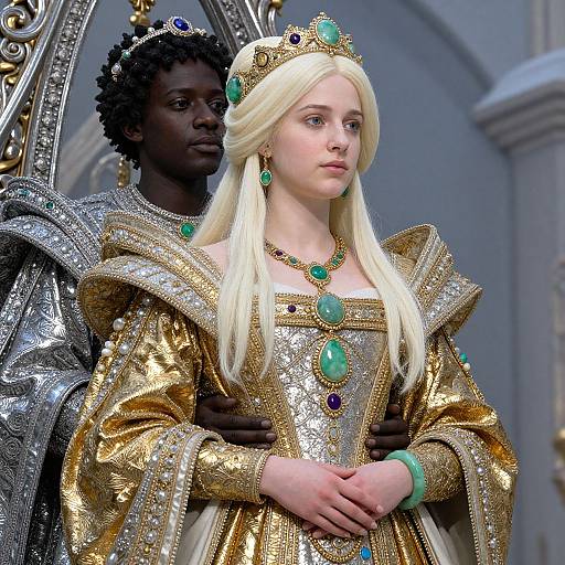 Noble Daughter in Ivory and Jewels