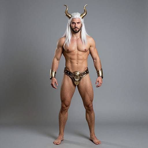 Muscular King Triton Costume Male