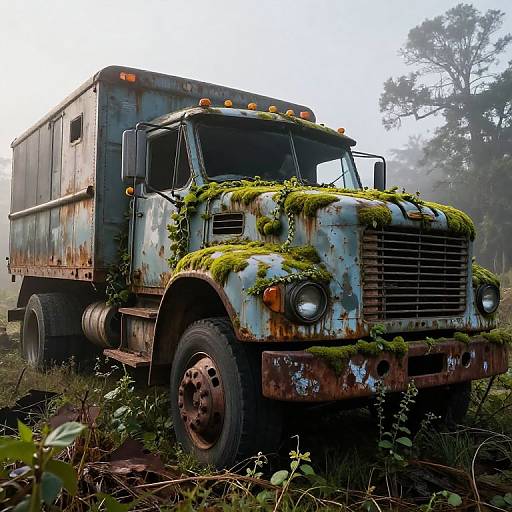 Overgrown Abandoned C5500 Truck