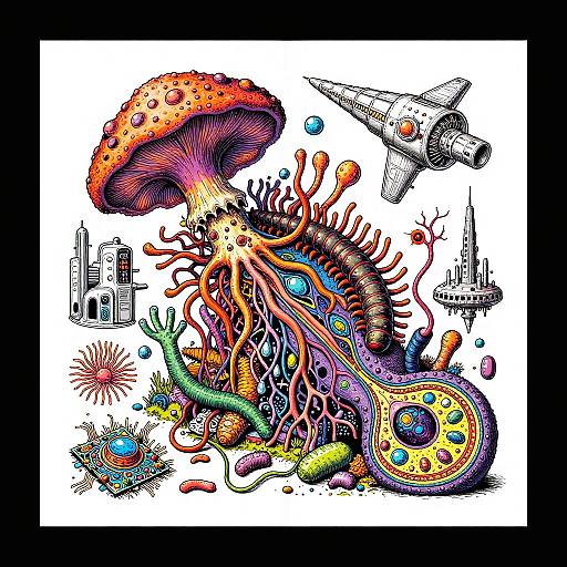 Eternity Bizarre Coral-Fungus Anatomy Plate