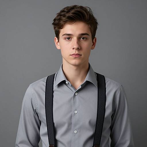 Realistic Portrait of Party Costume Boy