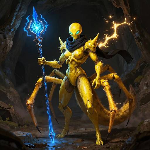 Electric Galvantula-Human Hybrid