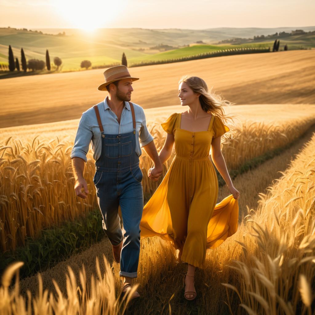 Golden Tuscany: Love in the Fields