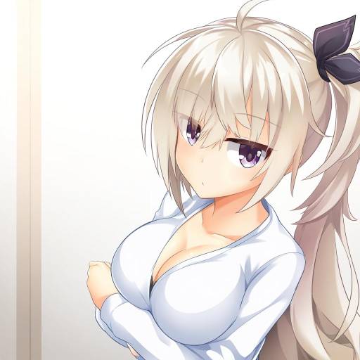 Illustration of Akizuki kanna, cafe stella to shinigami no chou in the style of Ashiroku (miracle hinacle)