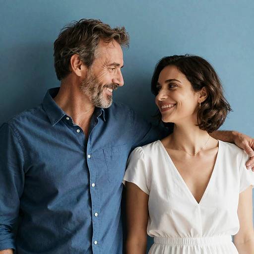 Warm Moment Between Two Smiling Friends