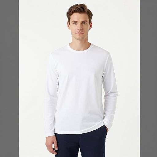 Portrait of Fair-Skinned Man in White Shirt