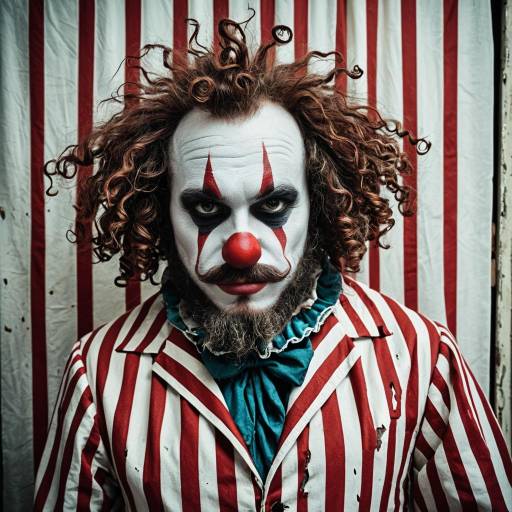 Worn Out Carnival Clown Cosplay Costume